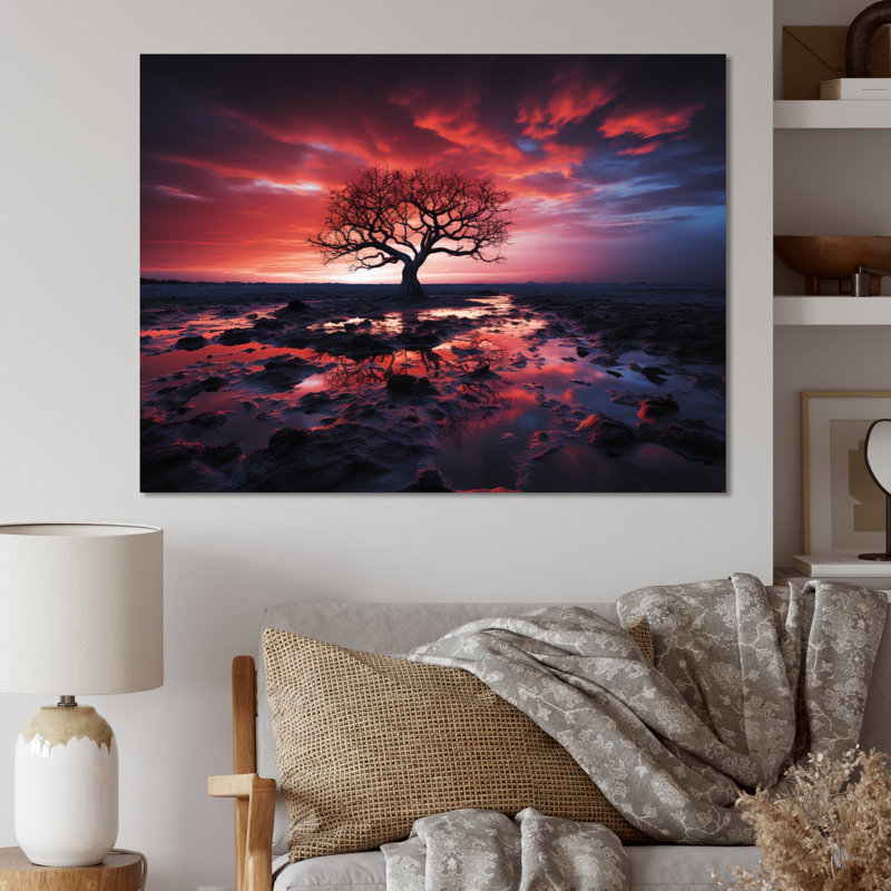 Décoration murale bleu ciel bleu Symphonie I - Paysages, Toile tendue, 34" H x 44" W