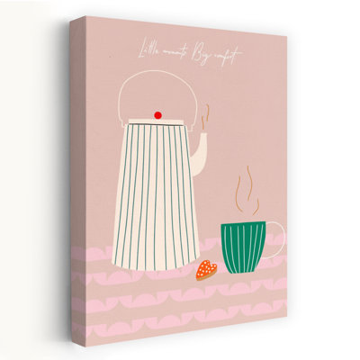 Petits moments, grand confort - Affiche murale d'architecture minimaliste et contemporaine