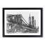 Brooklyn Bridge in New York in Abstract - Picture Frame Graphic Art Print-55681098-55681097