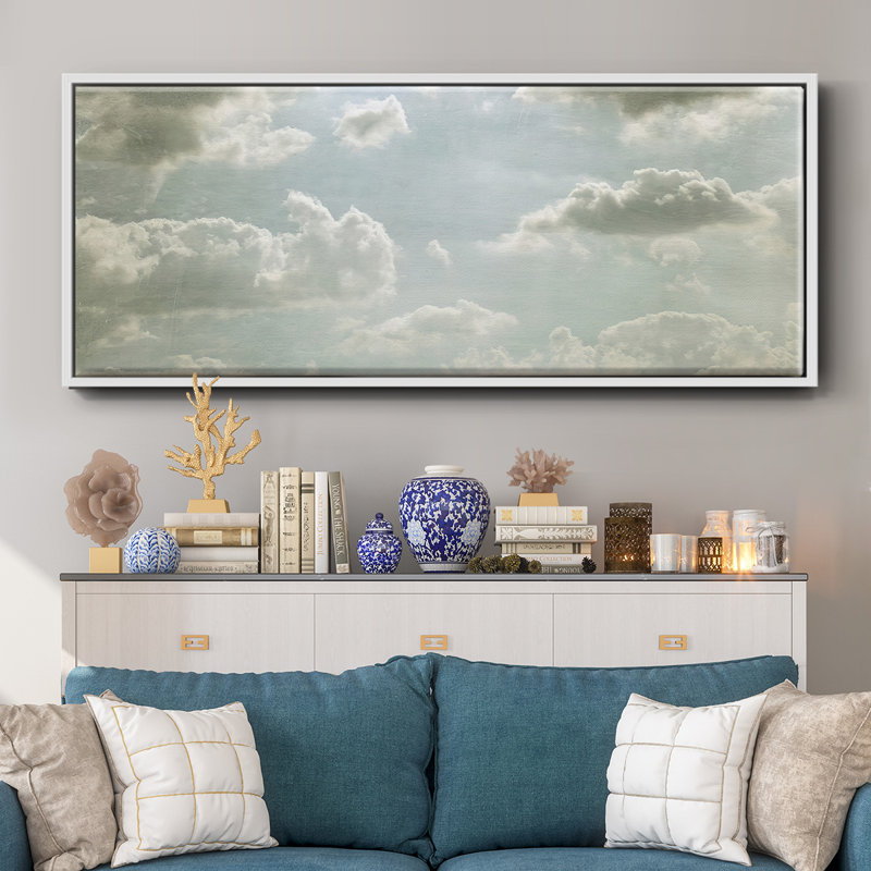 Sky Scrapers III- Framed Canvas, 24" H x 60" W