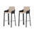 Modern And Simple Saddle Leather Armrest And Backrest Bar Stools