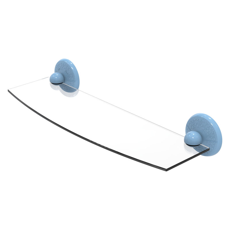 Yae Floating Shelf, 3" H x 18" W x 5" D, Flat Troll Blue