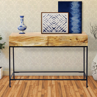 Alonnah 43" Solid Wood Console Table