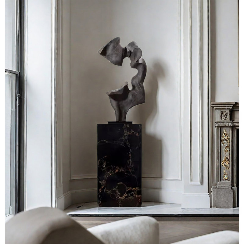 Figurine Creative Sculpture, Noir; or
