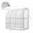 Outdoor Lean-To Greenhouse, Walk-In Greenhouse With Roll-Up Window