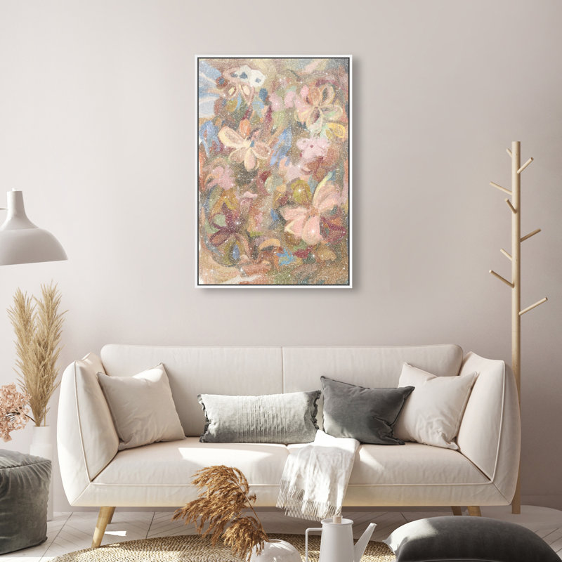 Moving Eden II Print by Oliver Gal, 25"H x 17"W, White Floater Frame