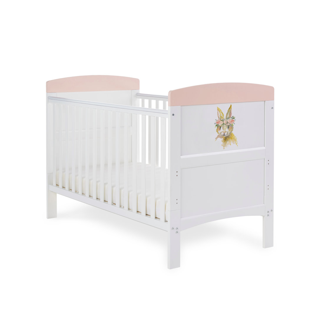 Grace Inspire Cot Bed - Water Colour Rabbit
