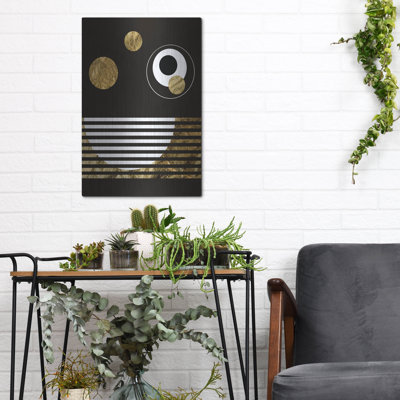 Luxe Metal Art 'Spacey II' by Regina Moore, Metal Wall Art