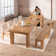 Transformer Table Extendable Dining Set - Table + Bench + 4 Chairs - 2 To 12 People