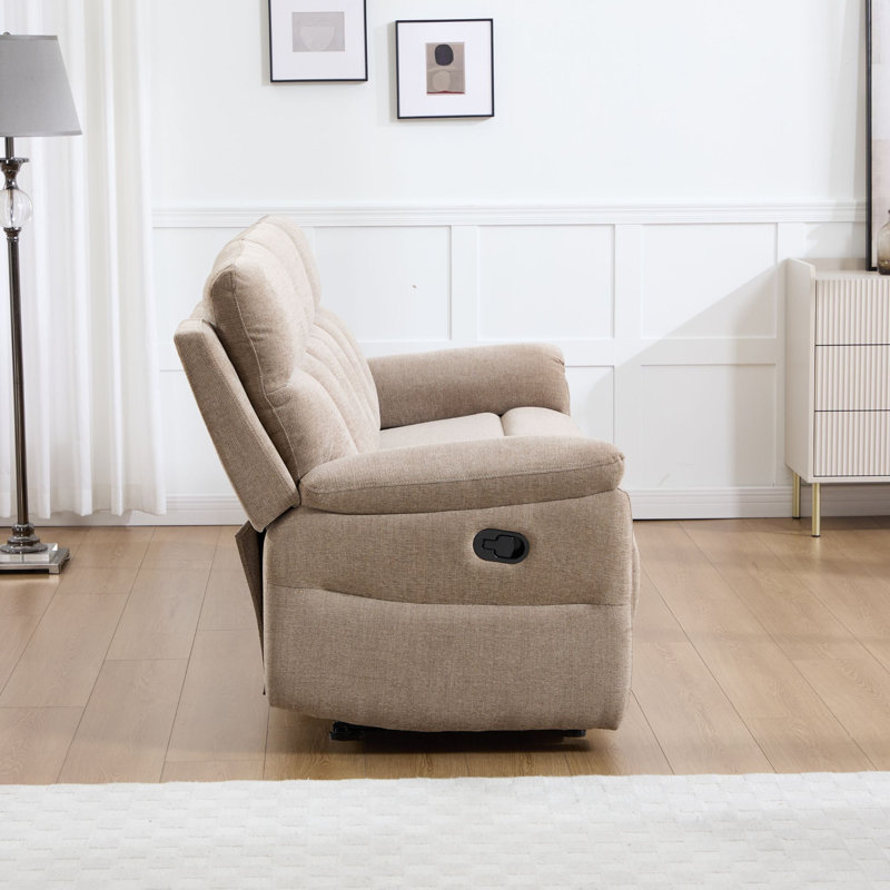 Canapé inclinable manuel 81 po, Brown 
