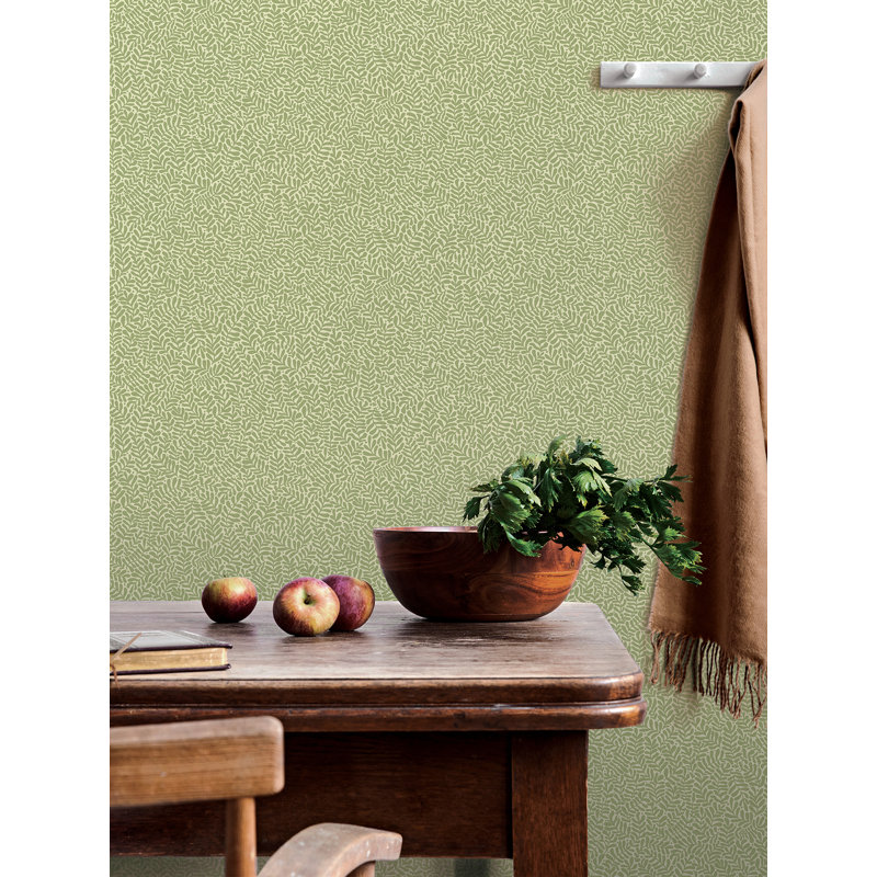 Rouleau de papier peint L 33 pi x l 20,9 po Claudine, Vert clair