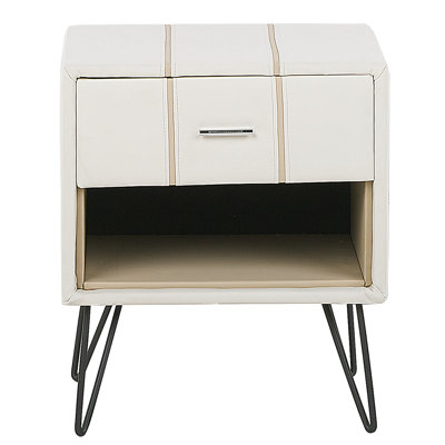 Margie 48cm W Solid Wood Bedside Table
