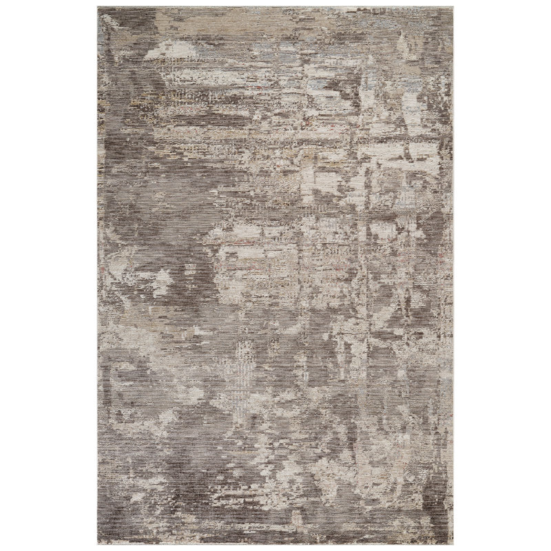 Tapis turc gris foncé Sealy Easton, Rectangle 7 pi 9 po x 9 pi 9 po, Gris foncé