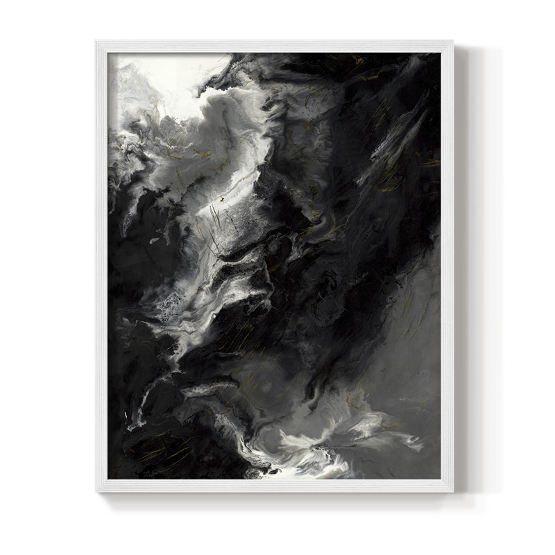 Changes Framed Print - Solid Wood, 20" H x 16" W, White