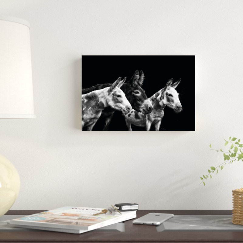 «Donkey Portrait II» par PHBurchett - Photographie sur toile tendue, H 8 po x l 12 po