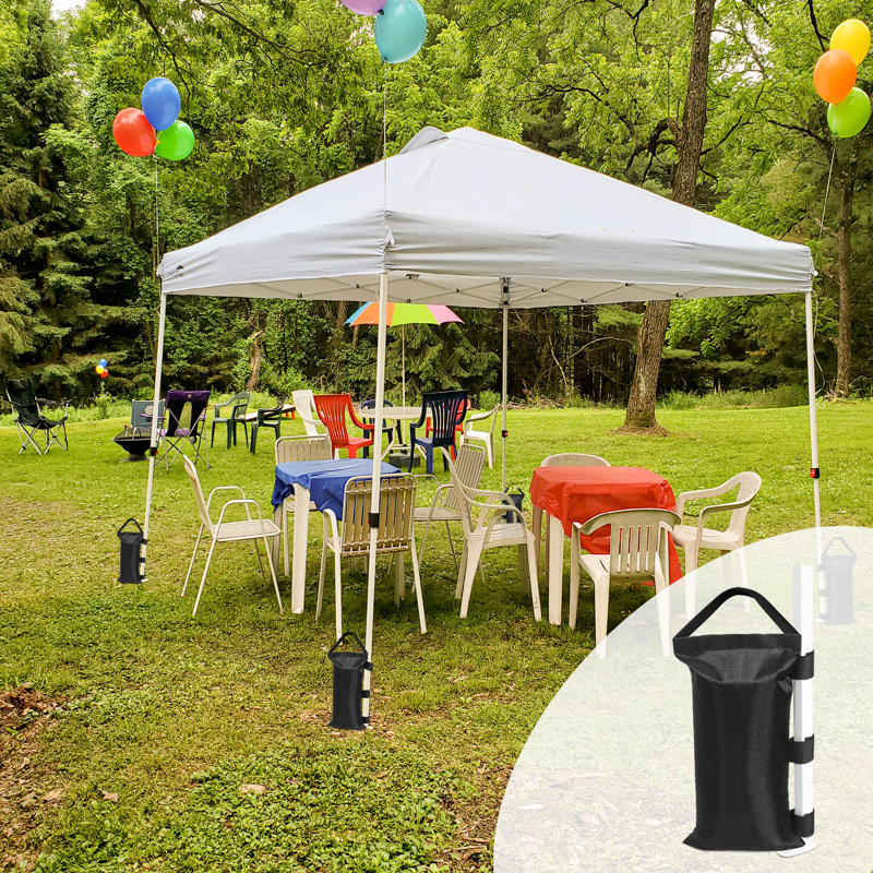 Eagle Peak Black Polyester Heavy-Duty Canopy Weight Bags