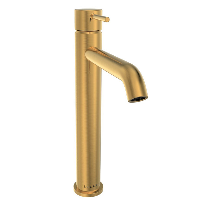 Robinet de salle de bain monotrou avec drain Lulani St. Lucia, Or champagne