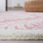 Tapis rose / ivoire en laine touffeté à la main Jashona-63493168