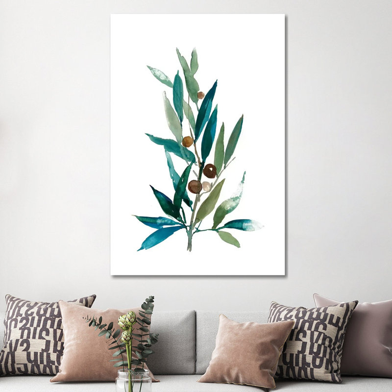 Olive Branch I 1 Piece Wrapped Canvas Painting, 152.5 cm H x 101.5 cm W x 3.175 cm D