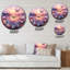 Horloge murale rose-93380378