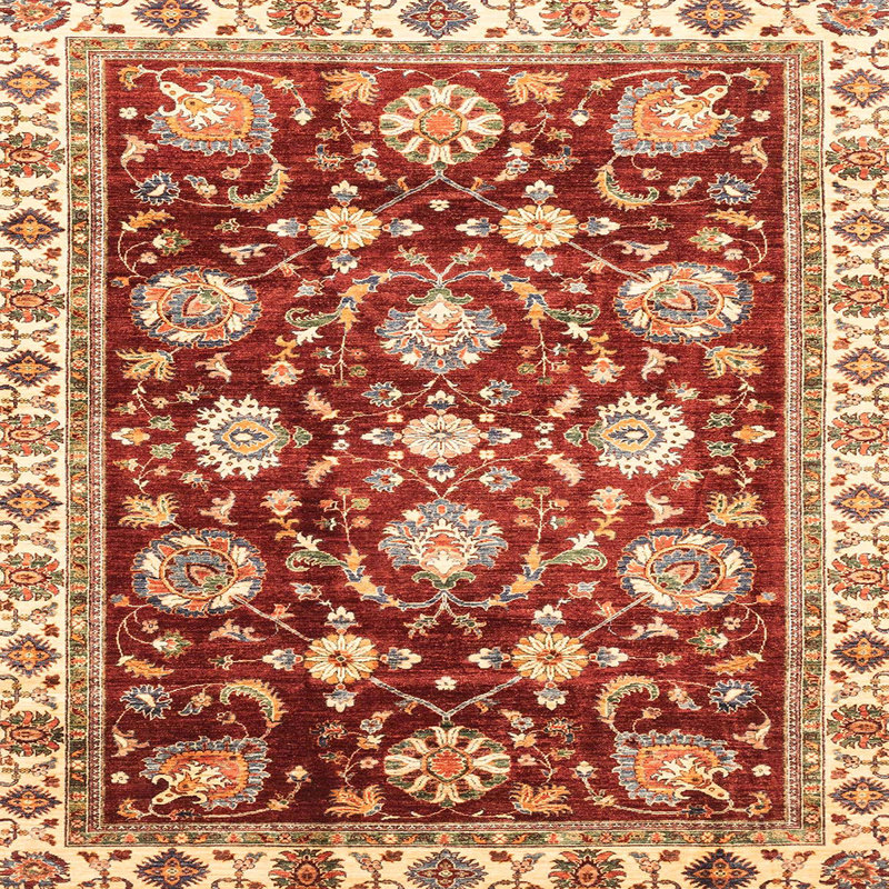Abstract Indoor Rug, Square 3'