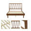 Ensemble de lit plateforme grand Sheilah