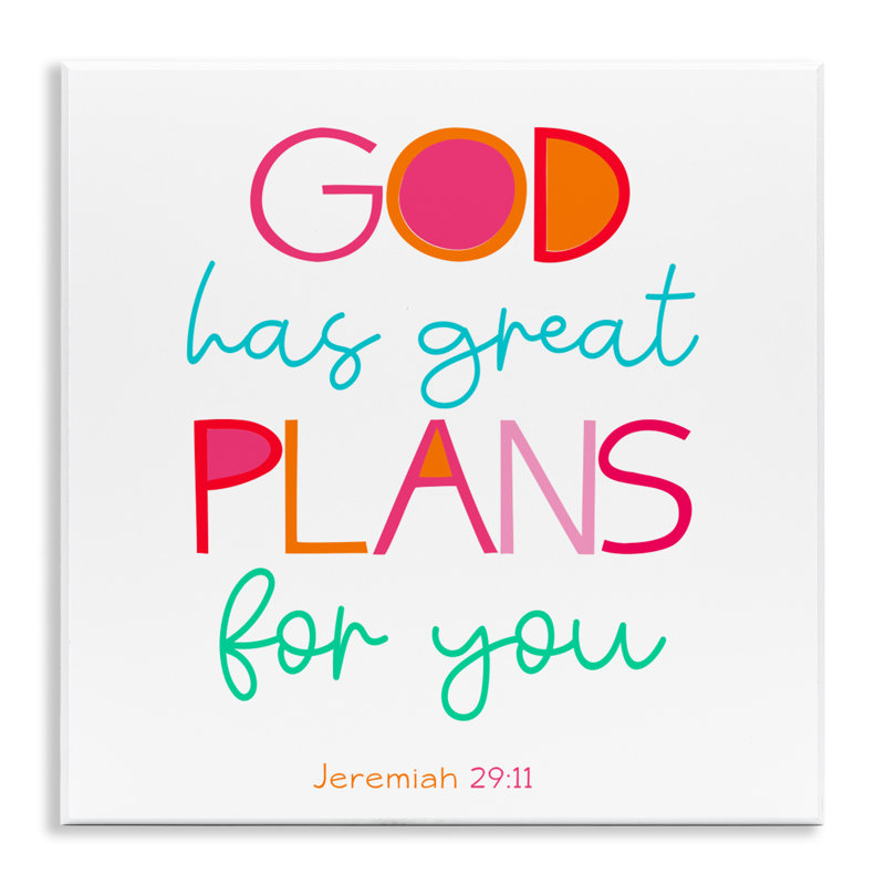 Plaque murale "Whimsical God plans for you", design par SD Graphics Studio