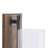 Brown Wood Wall Sconce with Glass Holder 5" x 7.5" x 16"