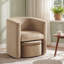 Accent Chair & Storable Ottoman Sherpa Chair w/Storage Ottoman - Plush & Space-Saving Design-1294644126