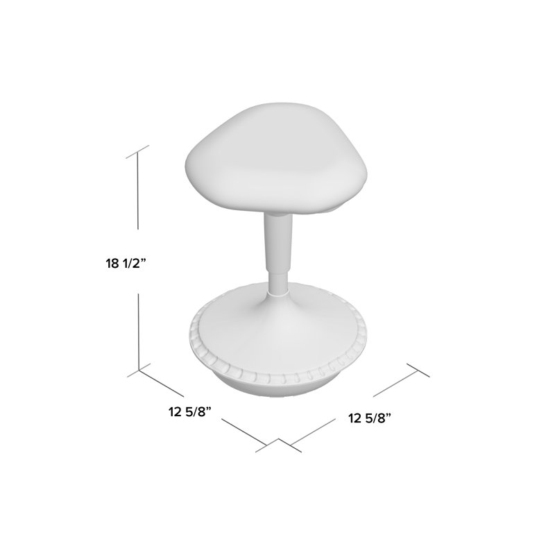 Active Adjustable Height Ergonomic Active Stool, Black