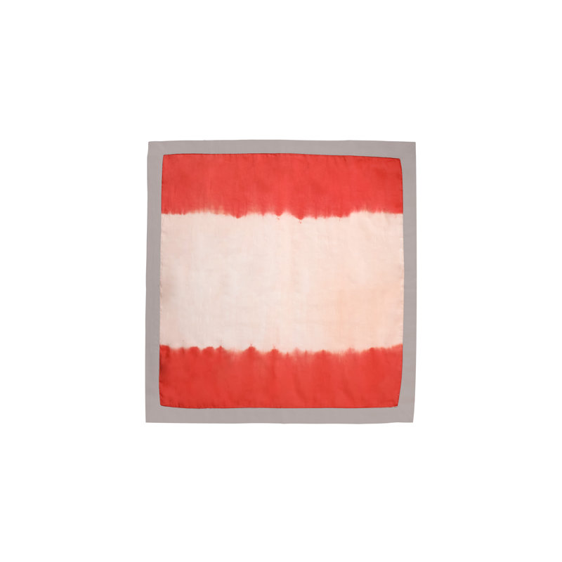 Sunset Tie-Dye Napkin Set, Red