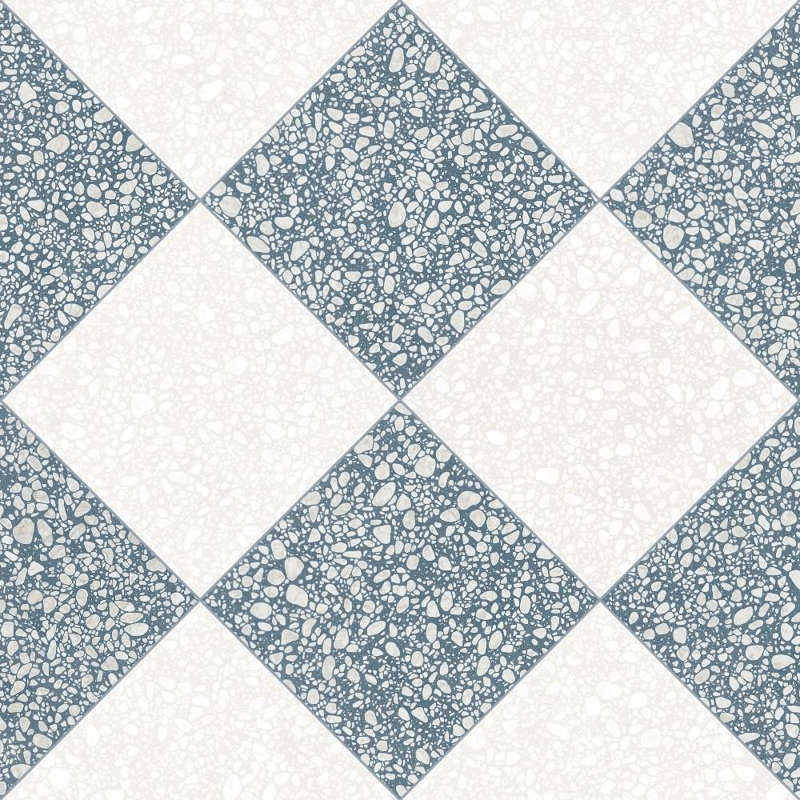 Terrazzo 2.0 Checkerboard 24" x 24" Matte Porcelain Floor and Wall Tile, Checkerboard #25