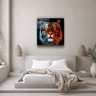 Stunning Decorative Tempered Glass Painting, 19.7 x 19.7 Inches | 100% Tempered Glass, Thickness: 0.16 Inches | UV Printing for Vibrant Colors | Perfect for Home Décor, Living Room or Office Wall Art