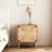 Siner Side Table with Adjustable Shelf And Walnut Laminate
