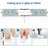 Linkable LED Linear Fixture With Direct/Indirect Lighting, 3000K-5000K CCT Selectable, Dimmable Suspended Commercial Light For Offices, Schools & Retail (35W Down + 15W Up, Energy Efficient)