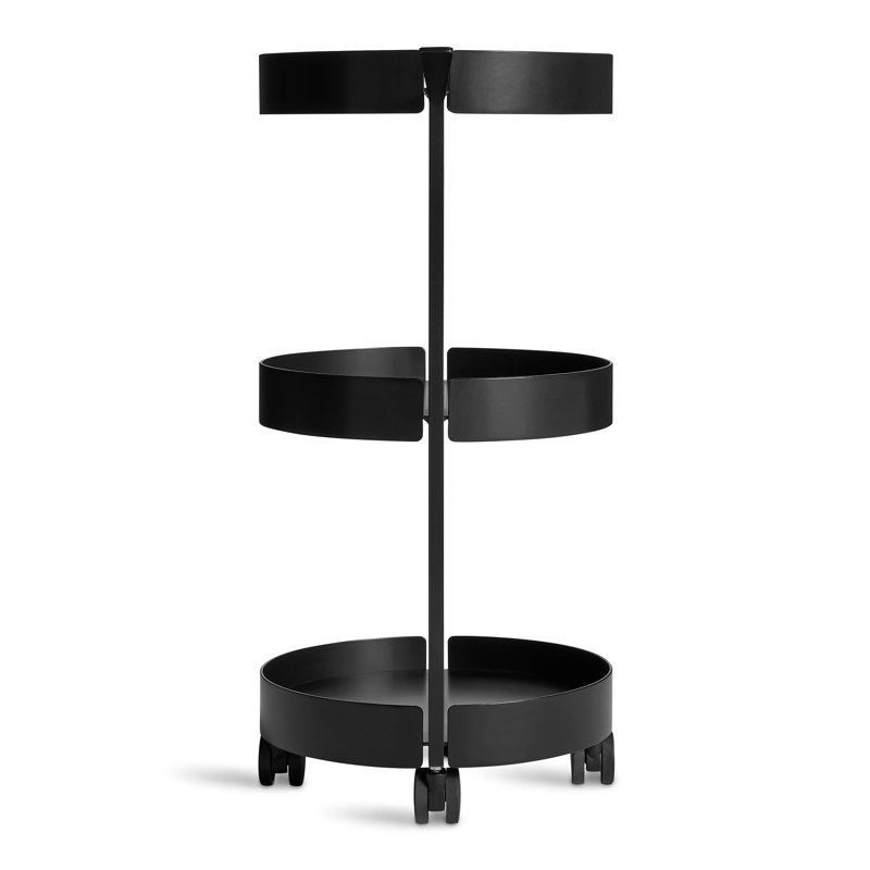 Scoots McGee Bar Cart, Black, Black