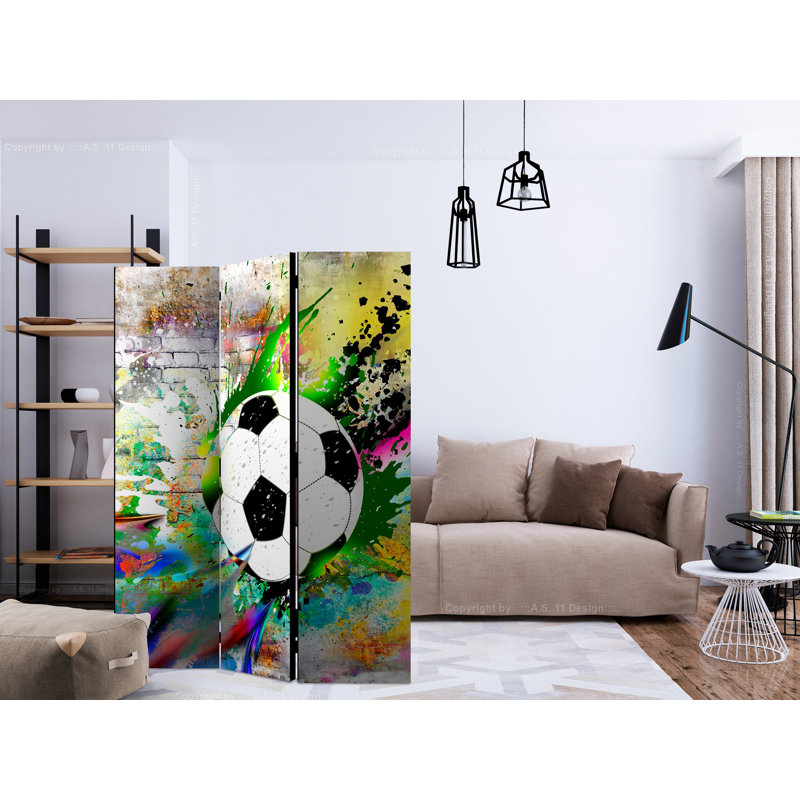 135cm W x 172cm H 3 - Panel Wood Folding Room Divider