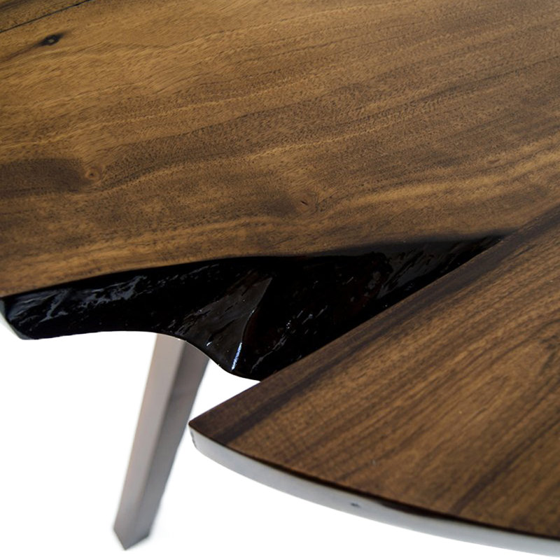 Table de salle à manger en bois massif 30,3 po Tequesta