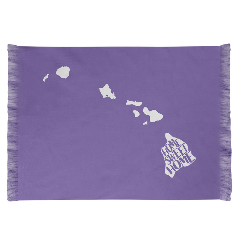 Tapis de la surface mauve hawaii