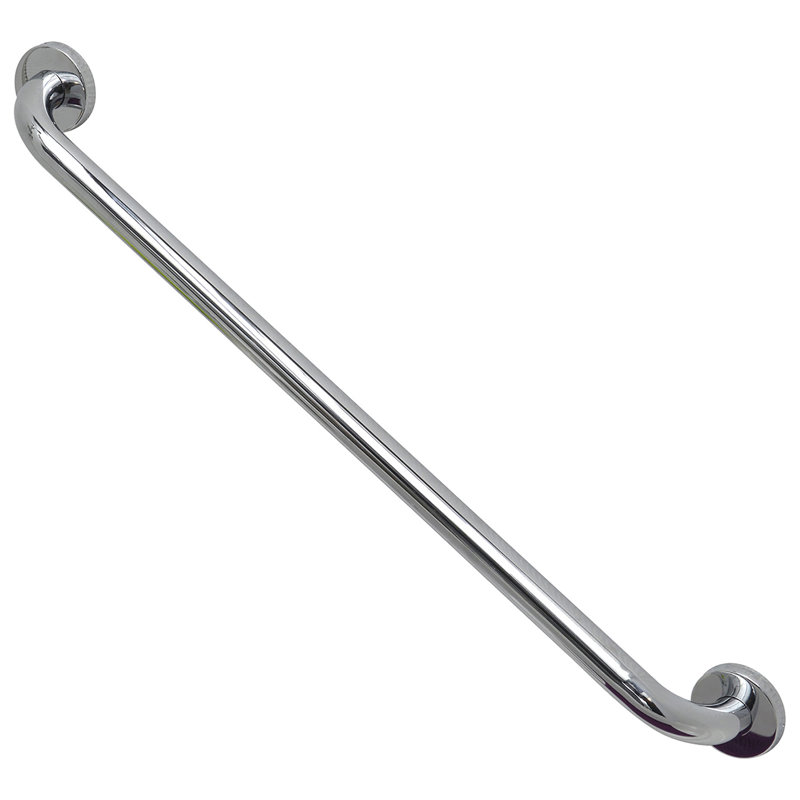 Barre d'appui droite pour le bain et la douche, Chrome, L 23,6 po