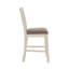 Ensemble de 2 chaises de comptoir avec dossier en X