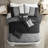 7 Piece Faux Suede Comforter , Black Queen - Bedding Size Soft And Breathable Materials-119448773-119448775