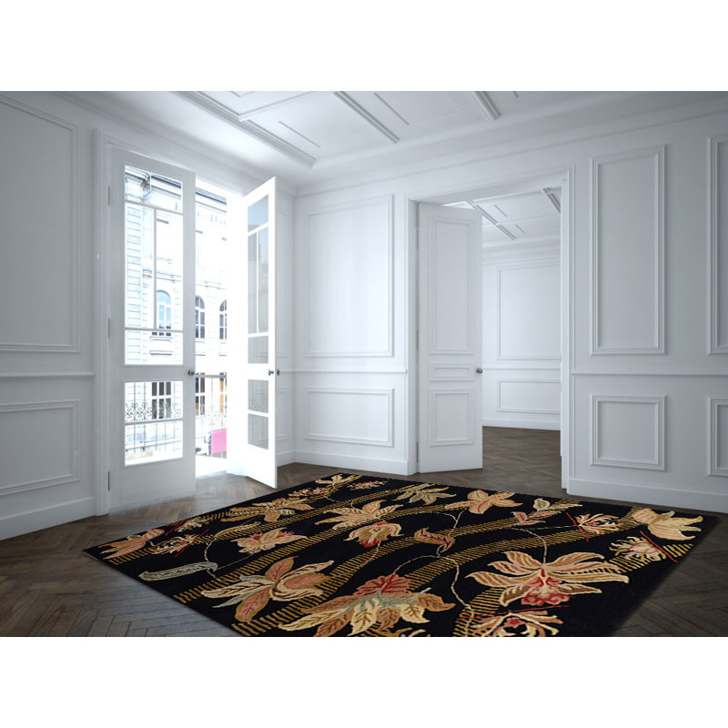 Corbridge Wool Floral Indoor Rug, Rectangle 9' x 13'