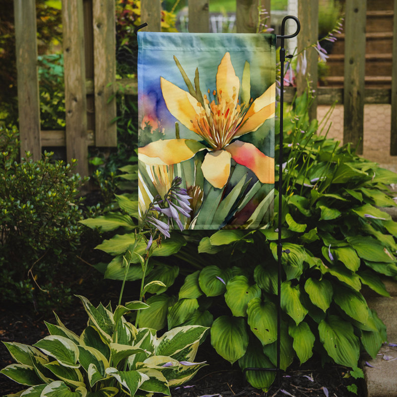 Drapeau de jardin double en polyester H 15,5 po x l 11,25 po