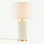 Lampe de table texturée à pois