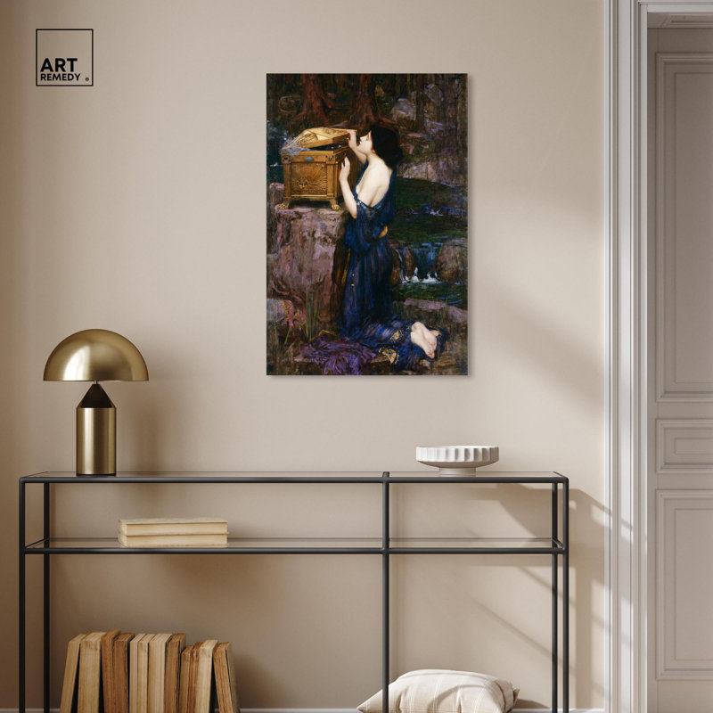 Art Remedy, toile Portraits classiques, Pandora 1896, H 30 po x l 20 po, Toile tendue