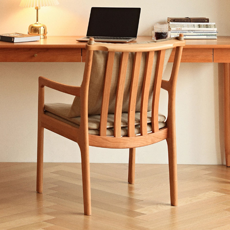 Simple And Durable Cherry Wood Solid Wood Desk