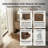 Arden 22" H Modern Brown 2 Drawer Nightstand (Set Of 2)