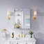 Armoire à pharmacie encastrée ou murale en aluminium avec miroir et étagère ouverte, 61 cm (L) x 76 cm (H).-344879216-344879223