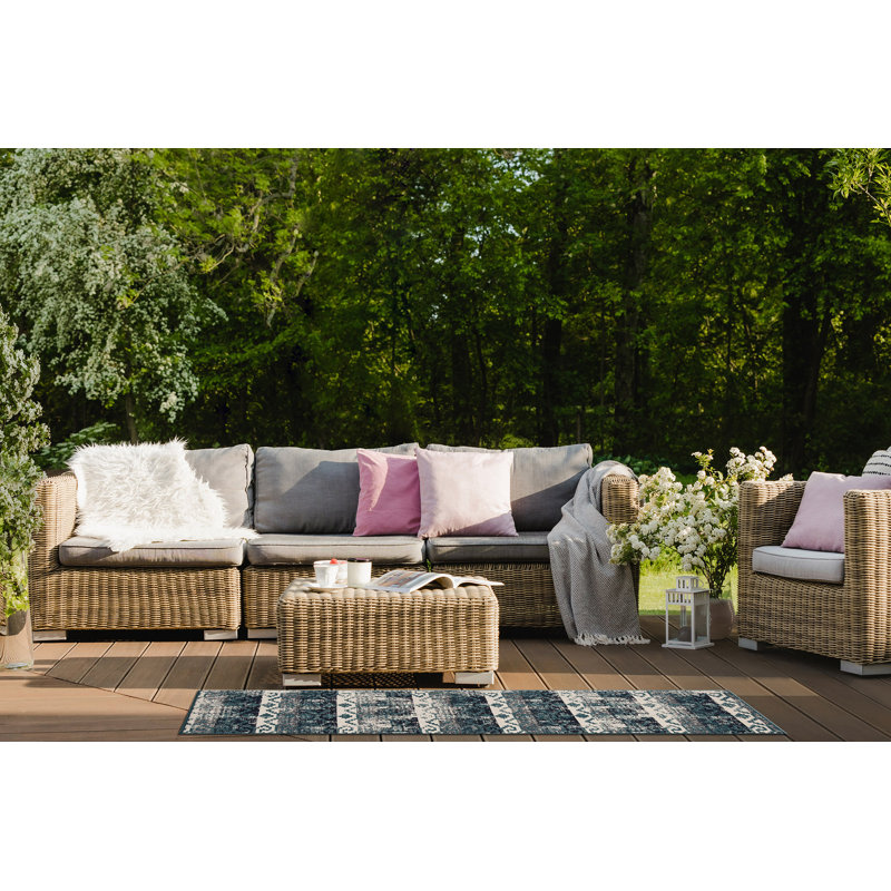Modern, Textured Cut Pile Rectangle Throw Rug